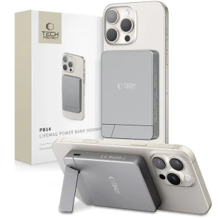 Powerbank MagSafe Tech-Protect PB14 5000mAh Pop-up Space Grey - Powerbanki - miniaturka - grafika 1