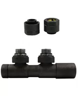 Zawory i kraniki - Zawór regulacyjny 50mm TWINS ciemny grafit strukturalny prawy Cu - miniaturka - grafika 1