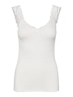 Koszulki i topy damskie - VERO MODA Damska VMROSA SL NoOS Top, Snow White, S, Snow White, S - miniaturka - grafika 1