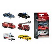 Zabawki zdalnie sterowane - Majorette pojazdy SOS 3 sztuki wóz strażacki radiowóz karetka 21 205 7261_KARETKA - miniaturka - grafika 1