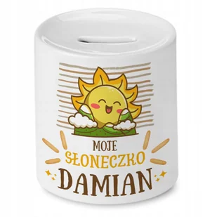 Dla Damiana Skarbonka na Urodziny na Prezent z Nadrukiem ze Zdjęciem + Opakowanie na prezent (wzór 02) - Skarbonki - miniaturka - grafika 1