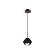 Lampy sufitowe - Spotlight Ball Wood lampa wisząca 1-punktowa orzech/czarny 5143176 5143176 - miniaturka - grafika 1