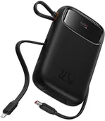 Powerbanki - Baseus QPow2 10000 mAh 22.5W Powerbank z wbudowanym kablem Lightning USB-C - miniaturka - grafika 1