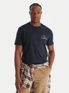 Koszulki męskie - Quiksilver T-Shirt Light Waves SS EQYZT08175 Granatowy Comfort Fit - miniaturka - grafika 1