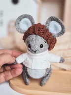 Maskotki i pluszaki - Pluszowa Myszka, mała zabawka do kieszonki - miniaturka - grafika 1