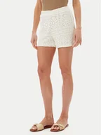 Spodenki damskie - Vila Szorty materiałowe Merinda 14105213 Beżowy Regular Fit - miniaturka - grafika 1