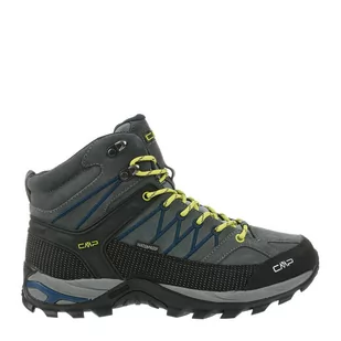 CMP Męskie buty trekkingowe Rigel Mid, Grey B Blue, 44 EU - Buty trekkingowe męskie - miniaturka - grafika 1