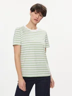 Koszulki i topy damskie - Pieces T-Shirt Ria 17146339 Zielony Regular Fit - miniaturka - grafika 1