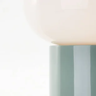 Brilliant Lampa stołowa Daeny ze szklanym kloszem, zielona - Lampy stojące - miniaturka - grafika 1