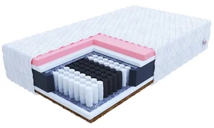 Materac kieszeniowy KASPER pianka visco, kokos - 200 x 200 - H4 twardy / H3 średnio twardy - 28 cm - Materace Materac kieszeniowy KASPER pianka visco, kokos - 200 x 200 - H4 twardy / H3 średnio twardy - 28 cm - Materace - miniaturka - grafika 1