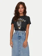 Koszulki i topy damskie - ONLY T-Shirt Lucy 15215721 Szary Regular Fit - miniaturka - grafika 1