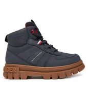 Buty dla chłopców - Trzewiki Tommy Hilfiger T3X5-34129-1696 S Granatowy - miniaturka - grafika 1