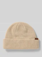 Czapki męskie - Czapka beanie z detalem z logo - miniaturka - grafika 1