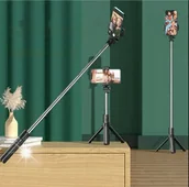 Selfie stick - UNIWERSALNY KIJEK SELFIE STICK TRIPOD STATYW BLUETOOTH DO TELEFONU / GOPRO - miniaturka - grafika 1