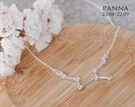 Naszyjniki - Naszyjnik srebrny Konstelacja Panna - miniaturka - grafika 1
