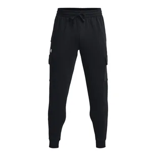 Męskie Spodnie UNDER ARMOUR UA RIVAL FLEECE CARGO JOGGER 1382134-001 – Czarny - Spodnie męskie - miniaturka - grafika 1