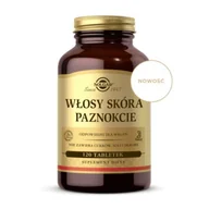 Suplementy naturalne - Solgar włosy skóra paznokcie 120 tabletek 8101211 - miniaturka - grafika 1