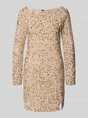 Sukienki - Sukienka wieczorowa o dopasowanym kroju z cekinowym obszyciem model ‘BELLA’ - miniaturka - grafika 1