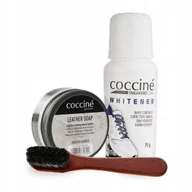 Środki do obuwia i ubrań - Mydło i Korektor do Białych Sneakersów ze Szczotką Coccine Zestaw 3w1 - miniaturka - grafika 1