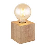 Lampy stojące - Globo Erna 15655T lampa stołowa lampka 1x60W E27 drewniana - miniaturka - grafika 1