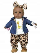 Lalki dla dziewczynek - Lalka Bobas Mówi I Spiewa Polski 45Cm+Smoczek_31 - miniaturka - grafika 1