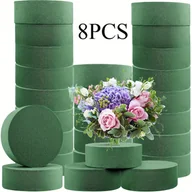 Rękodzieło - TEMU 6/8 Sztuk Okrągła Pianka 3,2 "(ok. 8,1 Cm) Zielona, Plastikowa, Mokra I Sucha, Do Aranżacji Sztucznych I Kwiatowych - miniaturka - grafika 1