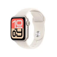 Smartwatch - Apple Watch SE 3-gen GPS + Cellular 40mm aluminium księżycowa poświata pasek sportowy M/L Beżowy - miniaturka - grafika 1