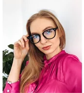 Okulary korekcyjne, oprawki, szkła - Okulary do komputera damskie Blue Light PolarZONE 829K C - miniaturka - grafika 1