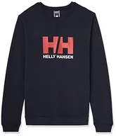 Bluzy damskie - Helly Hansen Helly-Hansen damska bluza z logo HH Crew na co dzień sportowa, granatowa, S 34003 - miniaturka - grafika 1