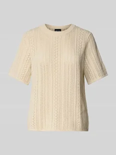 T-shirt o kroju regular fit z dzianiny z czystej bawełny - Koszulki i topy damskie - miniaturka - grafika 1
