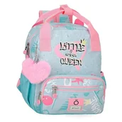 Plecaki szkolne i tornistry - Enso Little Urban Queen Plecak przedszkolny adaptacyjny do wózka Niebieski 23x28x10 cm Poliester, Niebieski, 23x28x10 cms, Plecak przedszkolny z możliwością dostosowania do wózka - miniaturka - grafika 1