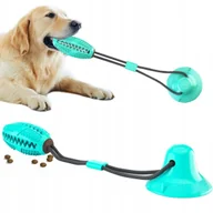 Zabawki dla psów - ZABAWKA DLA PSA GRYZAK Z PRZYSSAWKĄ NA PRZYSMAKI GUMOWY SZARPAK NA SZNURKU - miniaturka - grafika 1