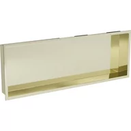 Półki łazienkowe - Mexen X-Wall-R półka wnękowa z kołnierzem 90 x 30 cm, złota - miniaturka - grafika 1