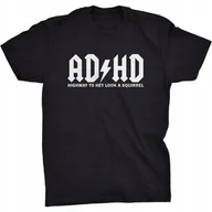 Koszulki męskie - Koszulka ADHD Parodia Logo ACDC - miniaturka - grafika 1