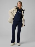 Spodnie sportowe damskie - 4F Spodnie dresowe z modalem damskie - granatowe XS - miniaturka - grafika 1