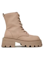 Botki damskie - ONLY Trapery 15304974 Beżowy - miniaturka - grafika 1