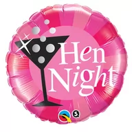 Wieczór panieński i kawalerski - Balon Foliowy Różowy Hen Night Wieczór Panieński Dekoracja Ozdoba Na Hel Powietrze - miniaturka - grafika 1