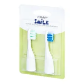 Końcówki do szczoteczek elektrycznych - Vitammy Smile niebiesko- zielone 2 szt Końcówki do szczoteczki niebiesko- zielone 2 szt - miniaturka - grafika 1