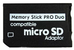 Adapter Micro SD MicroSD na MS ProDuo Pro Duo PSP - Czytniki kart pamięci - miniaturka - grafika 1