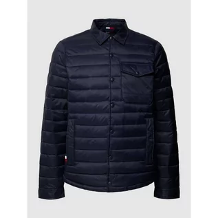 Kurtki męskie - Kurtka pikowana z kieszenią na piersi model PACKABLE SHIRT JACKET - Tommy Hilfiger - grafika 1