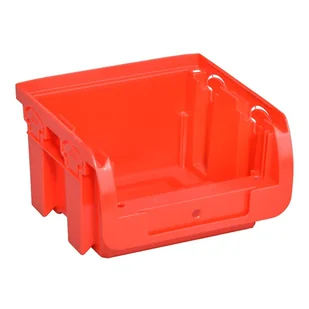 Plastikowy pojemniki COMPACT, 102 x 100 x 60 mm, czerwony - Pojemniki przemysłowe - miniaturka - grafika 1