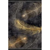 Dywany - Dywan drukowany JUKO petra 60 x 120 cm czarny - miniaturka - grafika 1