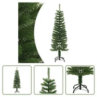 Choinki - The Living Store Sztuczna choinka ze stojakiem Slim 120 cm PE - miniaturka - grafika 1
