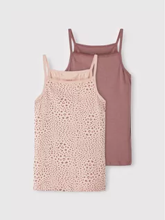 Koszulki dla dziewczynek - Name it Komplet 2 topów 13208834 Różowy Slim Fit - grafika 1