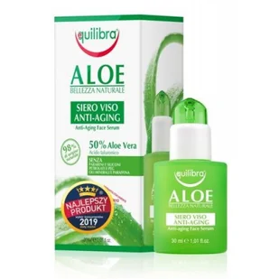 EQUILIBRA ALOESOWE PRZECIWSTARZENIOWE SERUM DO TWARZY Z KWASEM HIALURONOWYM 30ML EQ339 - Serum do włosów - miniaturka - grafika 4