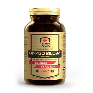 Immune-Labs Ginkgo Biloba 150 kapsułek - Witaminy i minerały dla sportowców - miniaturka - grafika 1