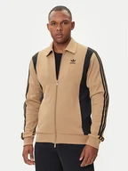 Bluzy męskie - adidas Bluza adicolor Panel JY1427 Beżowy Regular Fit - miniaturka - grafika 1