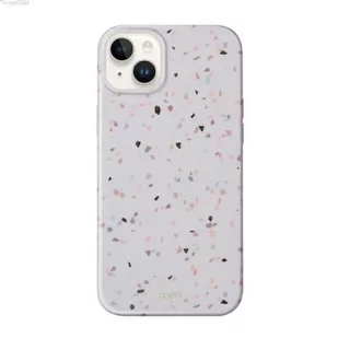 UNIQ etui Coehl Terrazzo iPhone 14 Plus 6,7` piaskowy/sandstone - Etui i futerały do telefonów - miniaturka - grafika 1