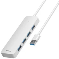 Huby USB - Hub BASEUS UltraJoy Lite 1.5 m USB 3.2 Gen. 1, Pasywny Biały B0005280B211-03 - miniaturka - grafika 1