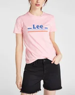 Koszulki i topy damskie - T-SHIRT DAMSKI LEE ESSENTIAL SLIM TEE SLIM FIT LA PINK L41HEPNL 112108965 - Lee - miniaturka - grafika 1